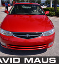 toyota camry solara 2001 red coupe gasoline 6 cylinders dohc front wheel drive automatic 32771