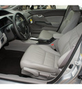 honda civic 2012 silver sedan hybrid w leather w navi hybrid 4 cylinders front wheel drive automatic 77339