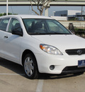toyota matrix 2005 white hatchback gasoline 4 cylinders all whee drive automatic with overdrive 77074