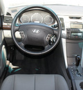 hyundai sonata 2009 dk  blue sedan limited v6 gasoline 6 cylinders front wheel drive shiftable automatic 75070