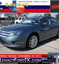 ford fusion 2011 blue sedan sel flex fuel 6 cylinders front wheel drive shiftable automatic 77471