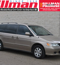 honda odyssey 2004 gold van ex w dvd gasoline 6 cylinders front wheel drive 5 speed automatic 78550