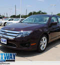 ford fusion 2012 bordeaux red sedan se gasoline 4 cylinders front wheel drive 6 spd 75062