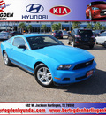 ford mustang 2011 blu coupe gasoline 6 cylinders rear wheel drive automatic 78550
