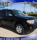 ford escape 2012 black suv xlt flex fuel 6 cylinders front wheel drive 6 speed automatic 75041