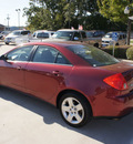 pontiac g6 2008 red sedan gasoline 4 cylinders front wheel drive automatic 76234
