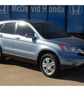 honda cr v 2010 blue suv ex l w navi gasoline 4 cylinders front wheel drive automatic with overdrive 77034