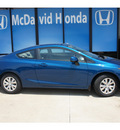 honda civic 2012 blue coupe lx gasoline 4 cylinders front wheel drive automatic 77034