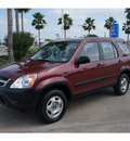 honda cr v 2004 dk  red suv lx gasoline 4 cylinders front wheel drive automatic 77566