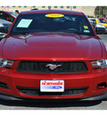 ford mustang 2011 red coupe v6 premium gasoline 6 cylinders rear wheel drive automatic 78216