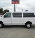 ford e series wagon 2012 white van xlt flex fuel 8 cylinders rear wheel drive 4 speed automatic 77026
