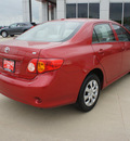 toyota corolla 2010 red sedan le gasoline 4 cylinders front wheel drive automatic 75110