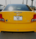 scion tc 2012 yellow coupe relese series gasoline 4 cylinders front wheel drive 6 speed manual 76011