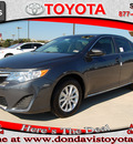 toyota camry 2012 gray sedan le 4 cylinders front wheel drive automatic 76011