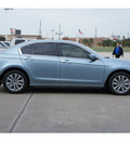 honda accord 2012 lt  blue sedan ex v6 gasoline 6 cylinders front wheel drive automatic 77025