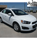 chevrolet sonic 2012 white sedan lt gasoline 4 cylinders front wheel drive automatic 78009
