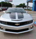 chevrolet camaro 2010 silver coupe ss gasoline 8 cylinders rear wheel drive automatic 75067