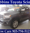 toyota sequoia 2012 gray suv platinum gasoline 6 cylinders 2 wheel drive automatic 75569