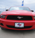 ford mustang 2012 red coupe gasoline 6 cylinders rear wheel drive automatic 77578