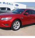 ford taurus 2012 red sedan sel gasoline 6 cylinders front wheel drive automatic 77074