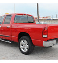 dodge ram pickup 1500 2005 red pickup truck slt gasoline 8 cylinders rear wheel drive automatic with overdrive 77037
