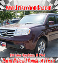 honda pilot 2012 dk  red suv ex l w dvd gasoline 6 cylinders front wheel drive automatic 75034