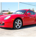 porsche cayman 2007 red coupe s gasoline 6 cylinders rear wheel drive 6 speed manual 77002