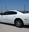 dodge charger 2012 white sedan r t gasoline 8 cylinders rear wheel drive automatic 76011