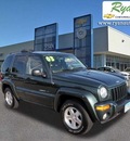 jeep liberty 2003 green suv limited sunroof gasoline 6 cylinders 4 wheel drive 4 speed automatic 55313
