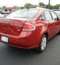 ford focus 2009 red sedan sel gasoline 4 cylinders front wheel drive automatic 56301