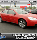 pontiac g6 2007 dk  red sedan gt gasoline 6 cylinders front wheel drive shiftable automatic 56301