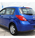 nissan versa 2011 blue hatchback 1 8 s gasoline 4 cylinders front wheel drive automatic with overdrive 77065