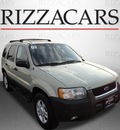 ford escape 2003 gold suv xlt 4x4 gasoline 6 cylinders dohc 4 wheel drive automatic with overdrive 60546