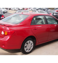 toyota corolla 2009 red sedan xle gasoline 4 cylinders front wheel drive automatic with overdrive 77802