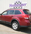 subaru outback 2011 ruby red wagon 2 5i limited gasoline 4 cylinders all whee drive automatic 80905