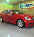 mercedes benz c300 2009 red sedan 4matic gasoline 6 cylinders all whee drive automatic 44883