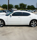 dodge charger 2010 white sedan r t gasoline 8 cylinders rear wheel drive automatic 76087