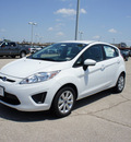 ford fiesta 2012 white hatchback se gasoline 4 cylinders front wheel drive 4 speed automatic 75235