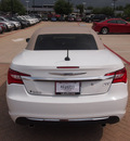 chrysler 200 convertible 2012 white touring flex fuel 6 cylinders front wheel drive automatic 76051