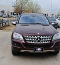mercedes benz m class 2009 dk  red suv ml350 4matic gasoline 6 cylinders all whee drive automatic 75034