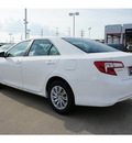 toyota camry 2012 white sedan le gasoline 4 cylinders front wheel drive automatic 77469