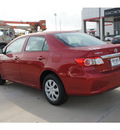 toyota corolla 2012 red sedan l gasoline 4 cylinders front wheel drive automatic 77469