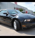 ford mustang 2010 black gasoline 6 cylinders rear wheel drive automatic 77090
