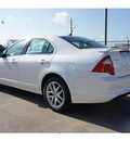 ford fusion 2012 white sedan sel gasoline 4 cylinders front wheel drive 6 speed automatic 77471