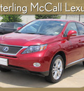 lexus rx 450h 2010 red suv hybrid 6 cylinders front wheel drive shiftable automatic 77074