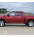 ram ram pickup 1500 2012 cherry red st gasoline 8 cylinders 2 wheel drive automatic 77375