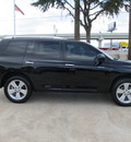 toyota highlander 2010 black suv limited gasoline 6 cylinders front wheel drive shiftable automatic 77074