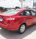 ford focus 2012 red candy tinted sedan se flex fuel 4 cylinders front wheel drive automatic 77375