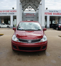 nissan versa 2010 dk  red sedan 1 8 s gasoline 4 cylinders front wheel drive automatic with overdrive 76116