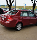 nissan versa 2010 dk  red sedan 1 8 s gasoline 4 cylinders front wheel drive automatic with overdrive 76116